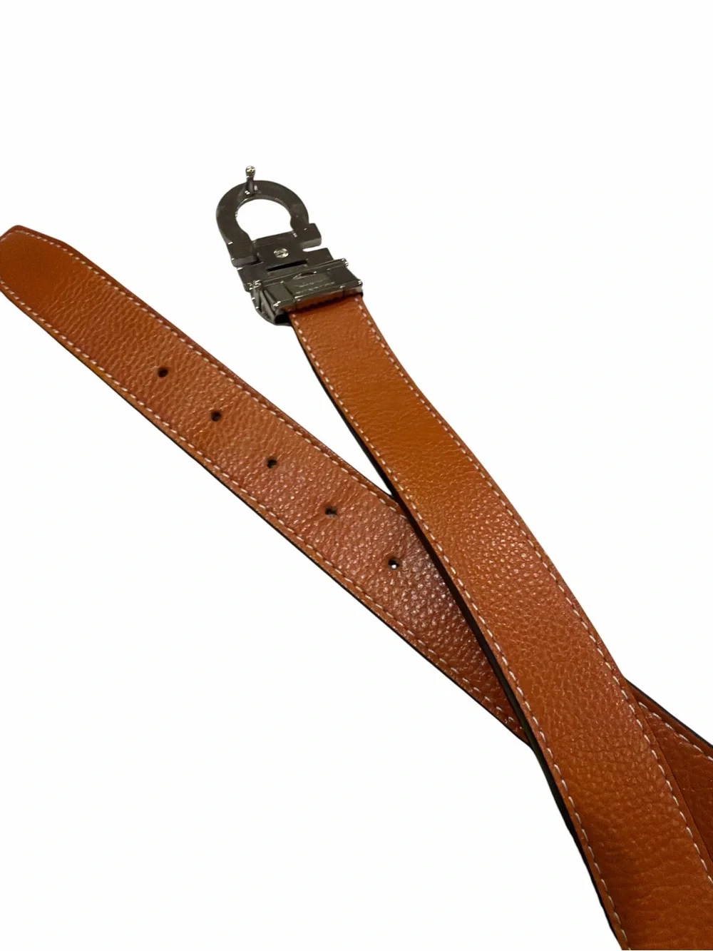 Salvatore Ferragamo reversible Gancini leather men’s belt